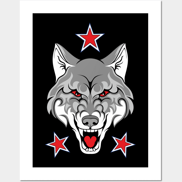 wolf Wall Art by Karlov Print